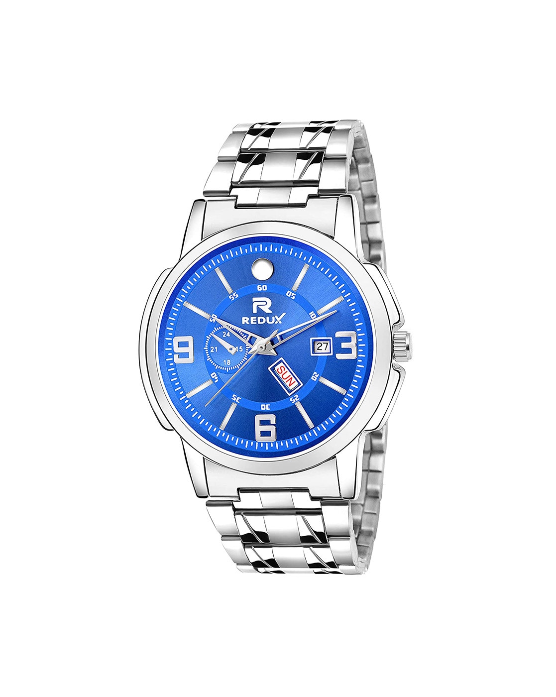 REDUX RWS0271S Analogue Silver Dial Day & Date Functioning Watch for Men :  Amazon.in: Fashion