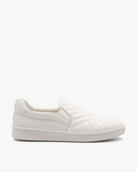 White slip on plimsolls on sale womens