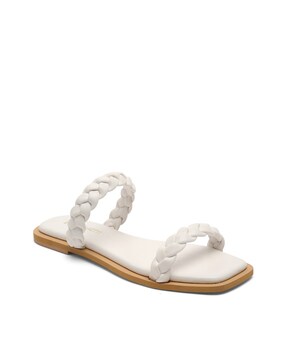 Buy Ted Baker Women Cream Knotted Wedge Espadrille Sandals at Redfynd