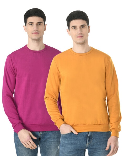 Purple and deals yellow sweatshirt