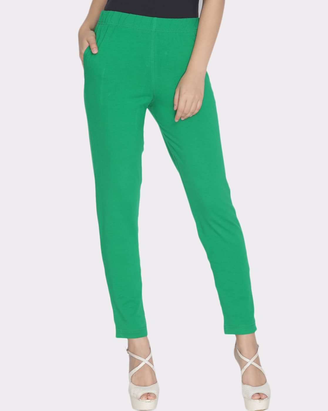 Buy Green Leggings for Women by LYRA Online | Ajio.com