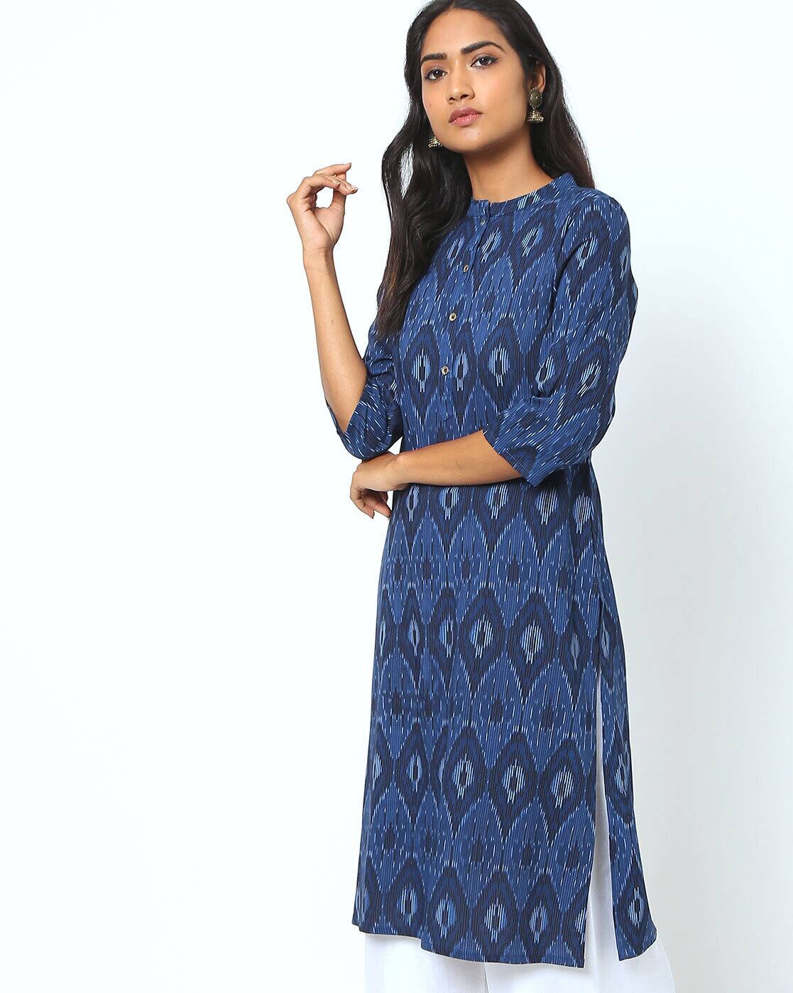 ajio ikat kurti