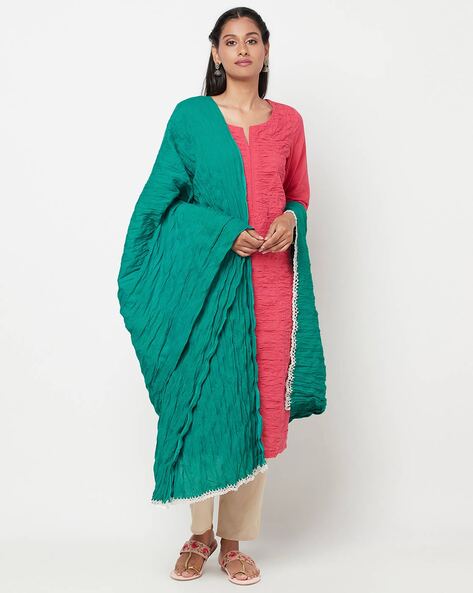 Textured Cotton Dupatta Price in India