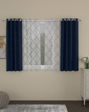 rosarahome Pack of 4 Solid Window Curtains-picture-38