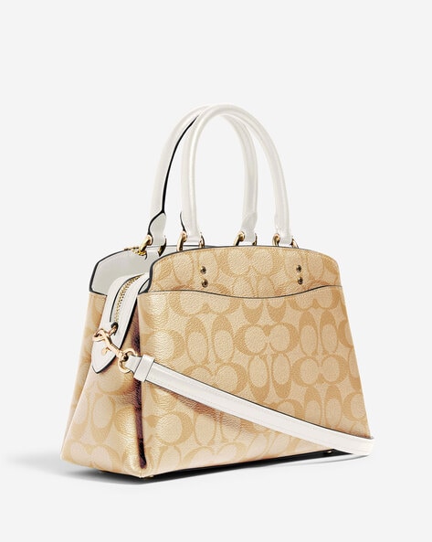 Buy Coach Mini Lillie Carryall Tote Bag with Detachable Strap | Beige Color  Women | AJIO LUXE