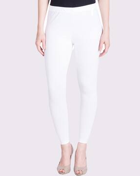 Buy White Leggings for Women by LYRA 