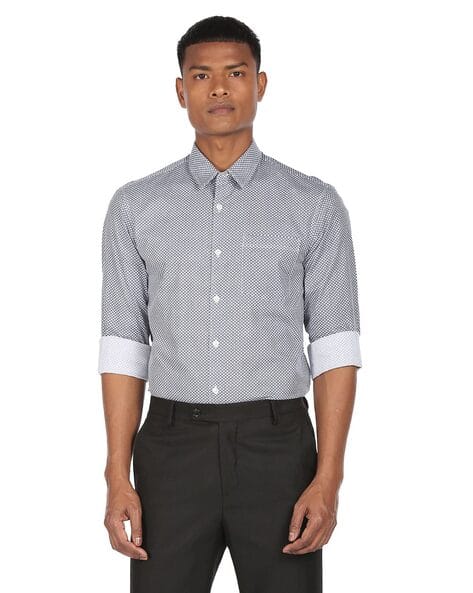 Buy Grey Shirts for Men by EXCALIBUR 