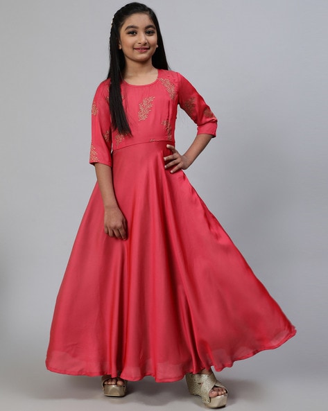 Red Princess Ruffle Gown for Kid Girl at Rs.899/Piece in tirunelveli offer  by K Fashion