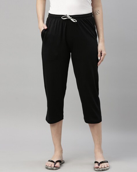 Buy Blue & Black Trousers & Pants for Women by Kryptic Online