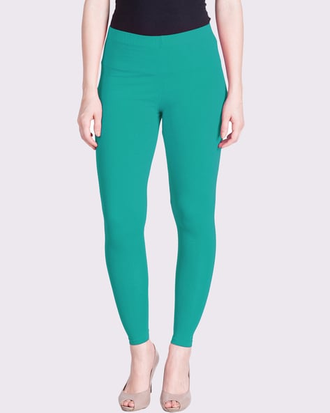 Buy AURELIA Solid Cotton Blend Skinny Fit Women's Tights | Shoppers Stop