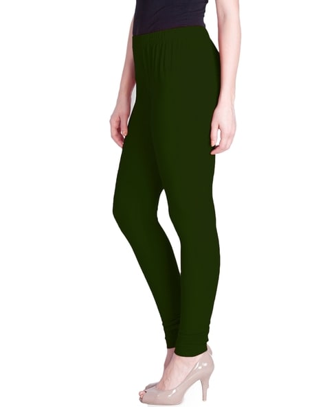 Pine Green Color Legging Chudidhar Length – LGM Fashions