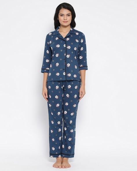 Cartoon Print Nightwear Set