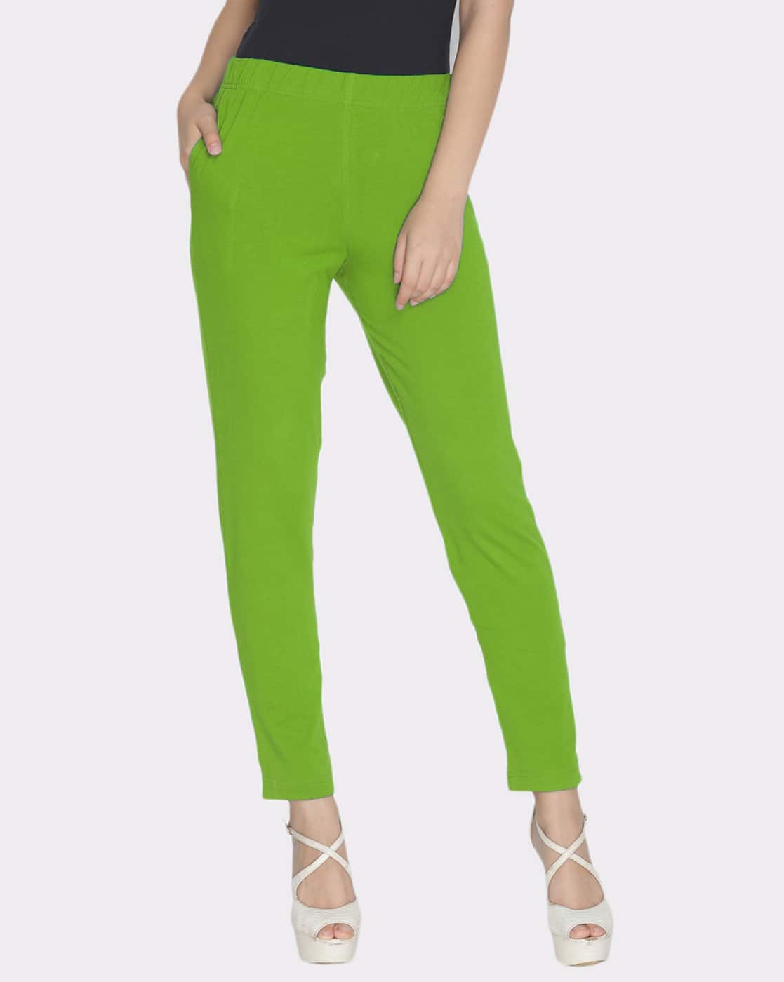 Buy Green Leggings for Women by LYRA Online | Ajio.com