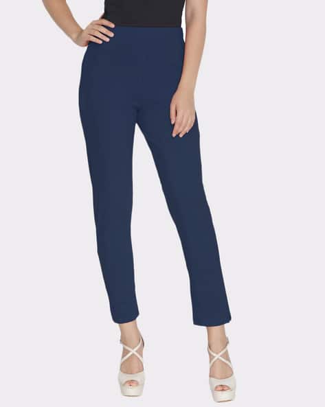 Navy blue Leggings for Women by LYRA 