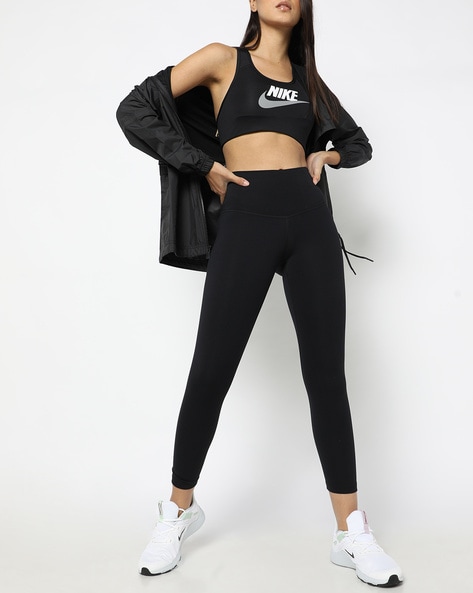 Nike Swoosh leggings in black | ASOS