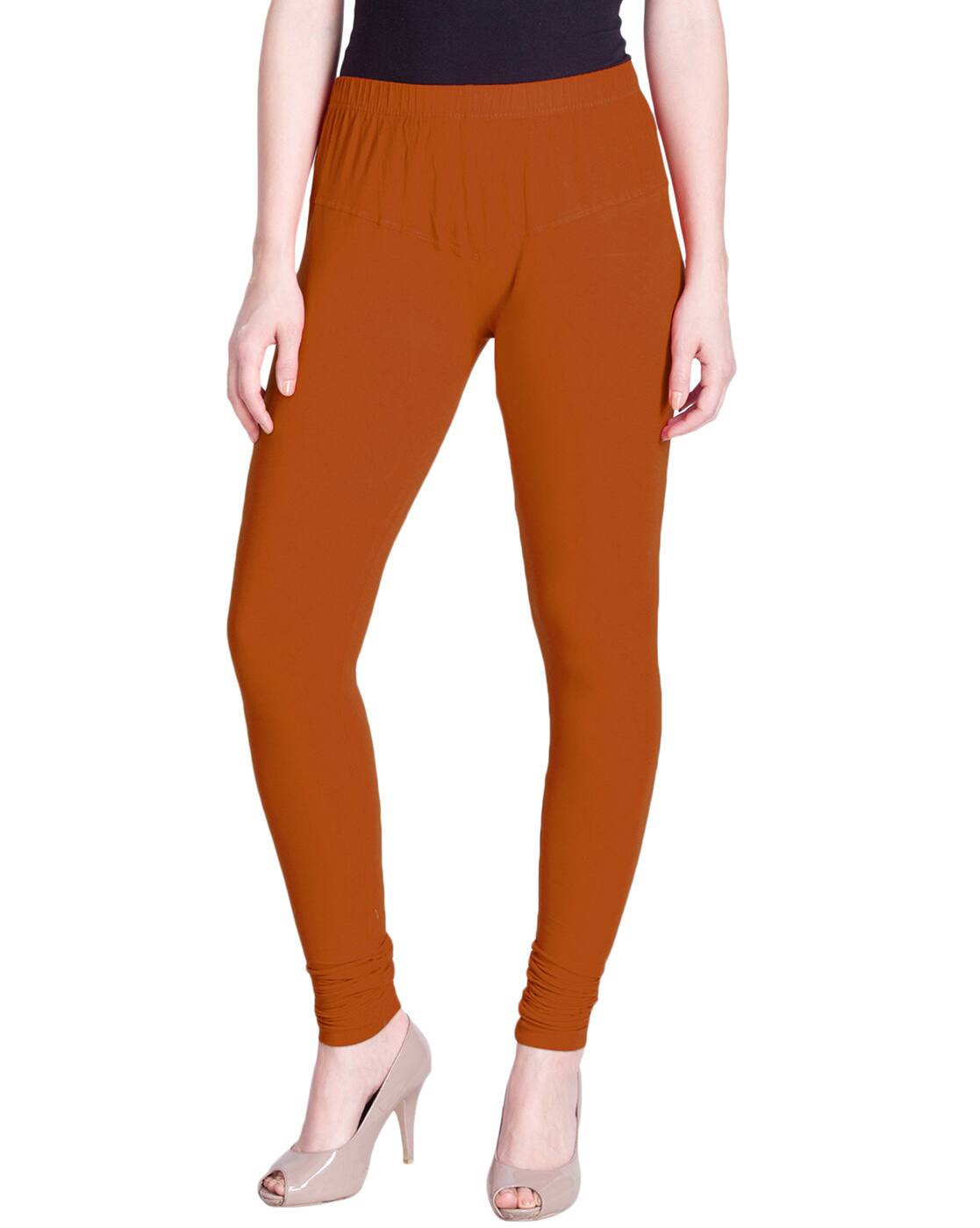 Rust Brown Leggings for Women by LYRA 