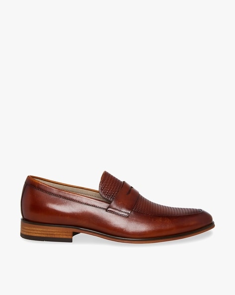 cognac penny loafers