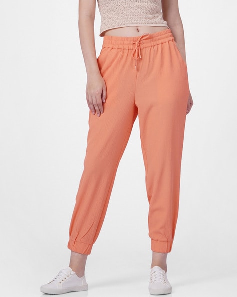 Buy Roadster Women Peach Coloured Joggers  Trousers for Women 1787854   Myntra