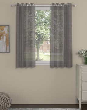 pack of 2 solid window curtains