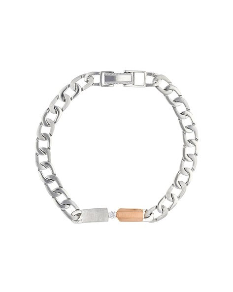 Senco Gold  Diamonds Knot Platinum Bracelet  Amazonin Fashion