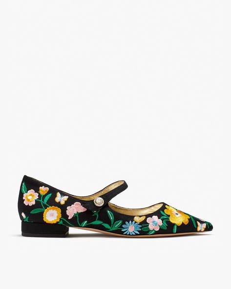 Maya Floral Print Flat Shoes