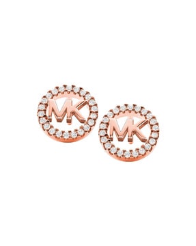 Michael Kors Rose Goldtone Disc Stud Earrings in Pink  Lyst