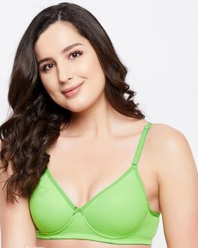 green pushup bra