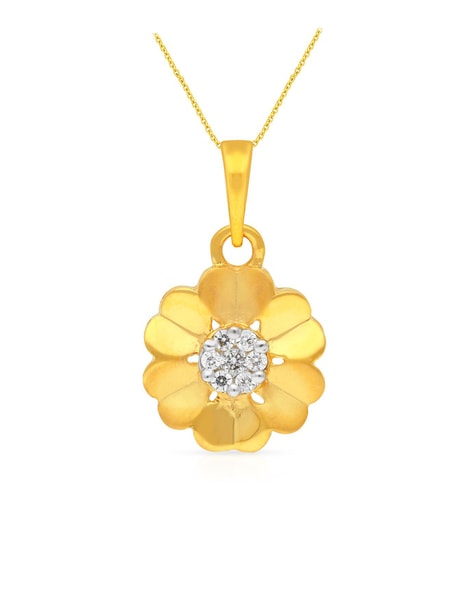 Gold locket clearance flower design