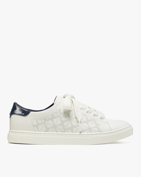Kate Spade New York Lift Sneakers - White Leather | Size 10 | eBay