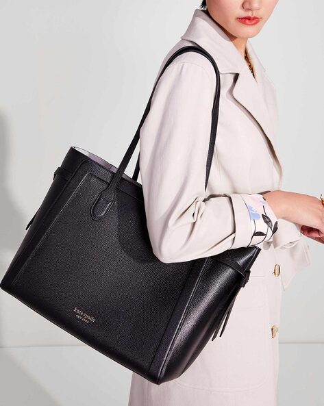 The Archetypal | Leather Tote Crocodile | Women's Big Leather Tote (Black)  - ClutchToteBags.com