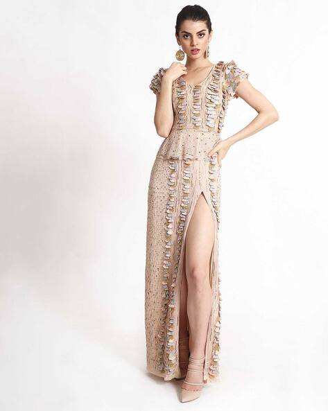 geisha designs pleated cape v neck maxi dress Anthropologie | Dresses | New Anthropologie Geisha Designsdeepv Cape Dress