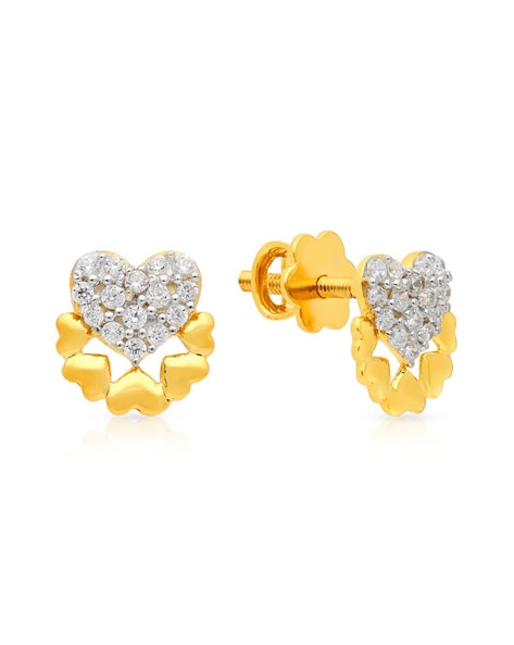Malabar Gold Earring ERMAHNO028 | Gold earrings designs, Gold earrings,  Earrings
