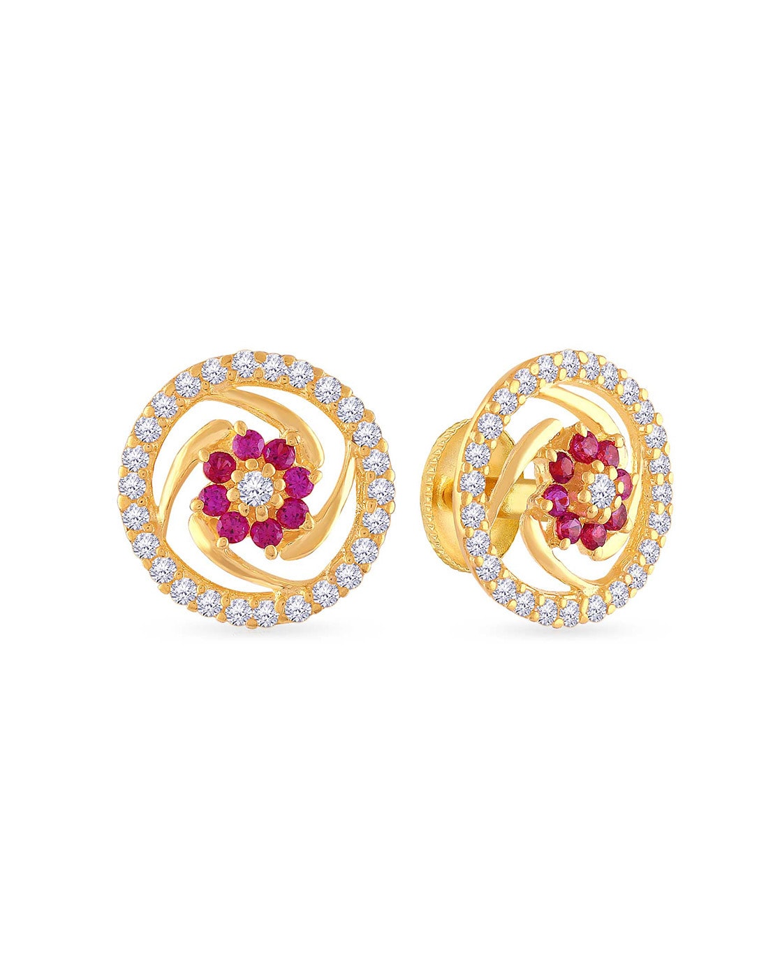 Gold stud earrings in on sale grt