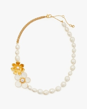 Buy KATE SPADE Garden Party Statement Pearl Necklace | White Color Women |  AJIO LUXE