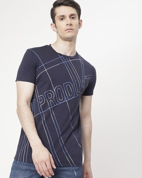 Produkt By Jack & Jones Typographic Print Crew-Neck T-shirt