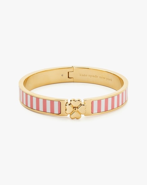 Kate Spade enamel spade bangle in pink - ShopStyle Bracelets