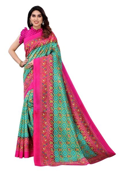 Buy Green Sarees for Women by SERONA FABRICS Online | Ajio.com