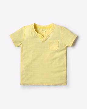 mini klub Textured Henley Shirt with Patch Pocket-picture-18