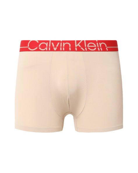 Low Rise Trunks with Brand Print Waistband