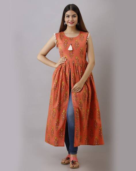Buy Orange Kurtas \u0026 Kurtis for Women by 