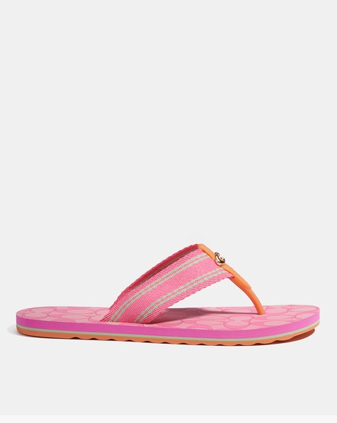 Buy Pink Flip Flop & Slippers for Women by Coach Online 