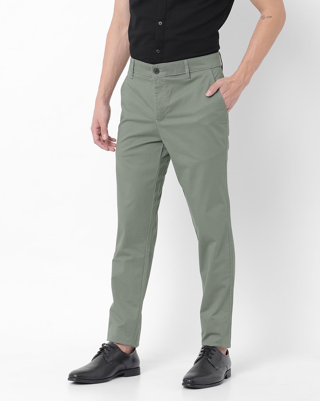 Buy Green Trousers \u0026 Pants for Men by 