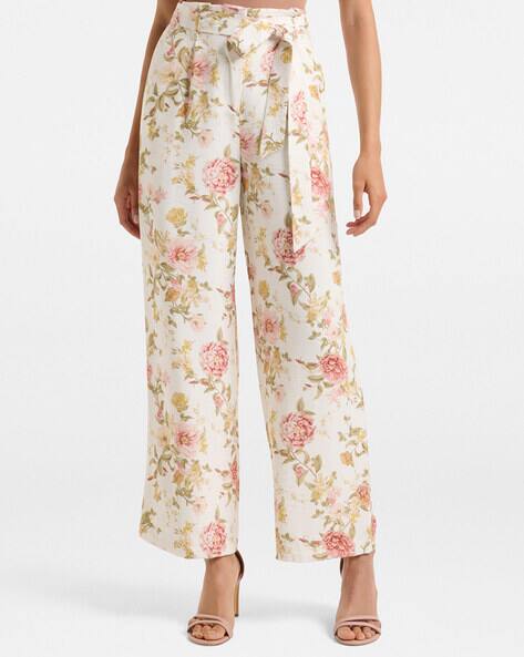 Buy Cream Trousers \u0026 Pants for Women by 