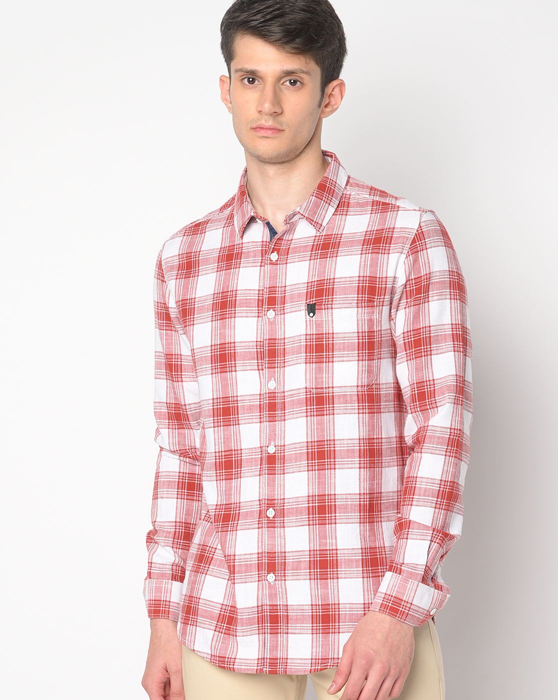 spykar check shirts