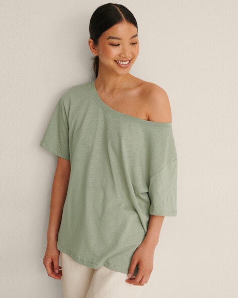 One shoulder tee online shirt