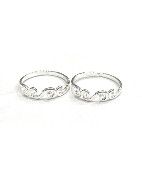 Adjustable Indian Bichua, Bichiya Real Silver Toe Rings Pair for women  Summer Beach Toe Rings Set Pinky Band Ring… | Toe rings, Silver toe rings,  Gold rings fashion