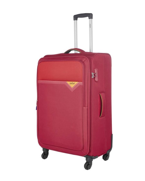 safari red suitcase