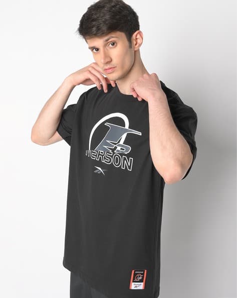 Buy Reebok Classic Graphic Print Crew-Neck T-shirt Black Color
