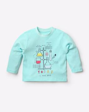 mini klub Graphic Print Round-Neck T-shirt-picture-35