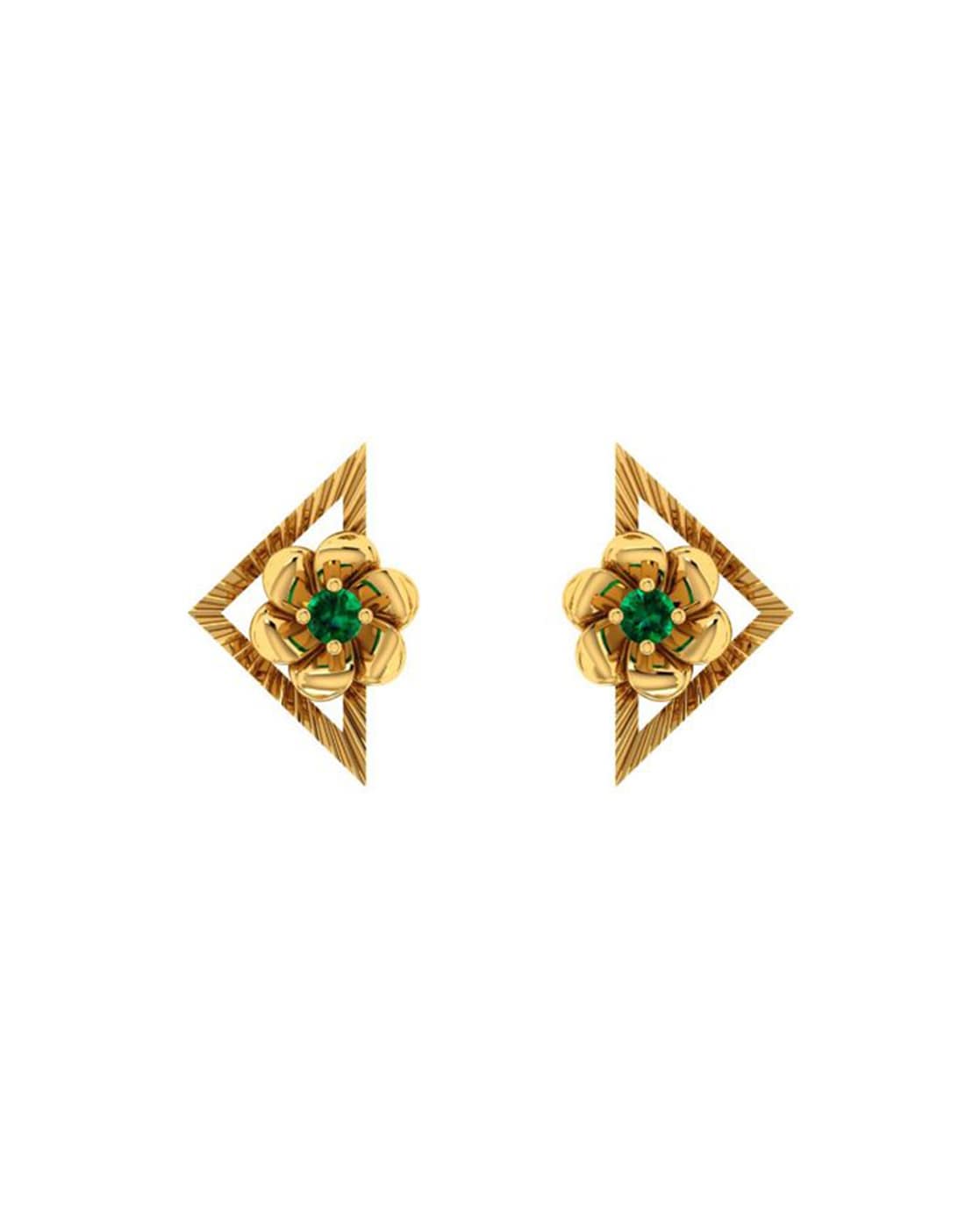 Buy Yellow Gold Earrings for Women by P.C. Chandra Jewellers Online |  Ajio.com